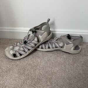 KEEN Sandals 10 Women Drift Creek H2 Women Gray pink hiking outdoors camping